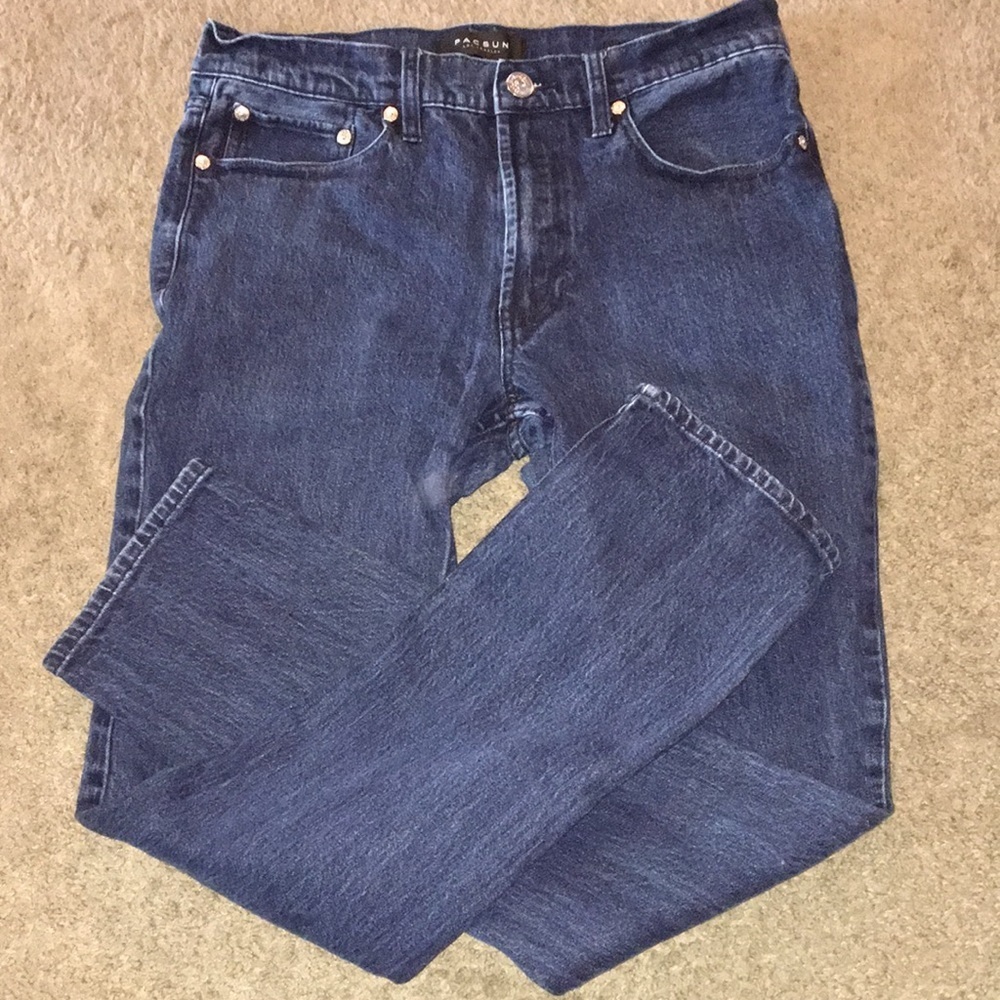 Pacsun Dark Wash Straight Jeans